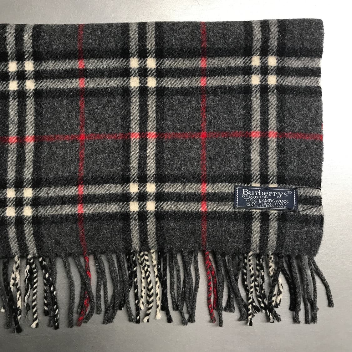 버버리 정품 램스울 머플러 차콜 상품이미지3