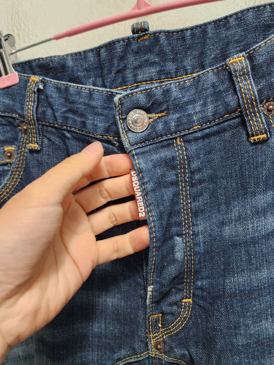 디스퀘어드2 가죽패치 청바지 상품이미지4