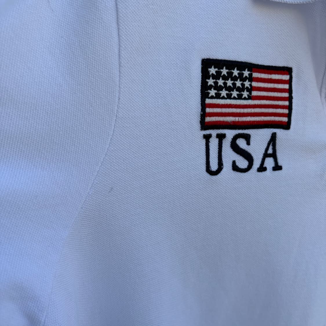 XL)아베크롬비 USA 성조기 빅 무스 PK 카라 반팔티 상품이미지8