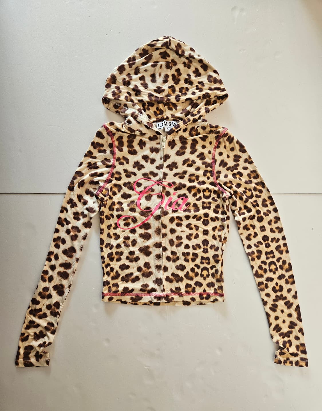 [새제품] 아이엠지아 레오파드 후드집업 상품이미지2