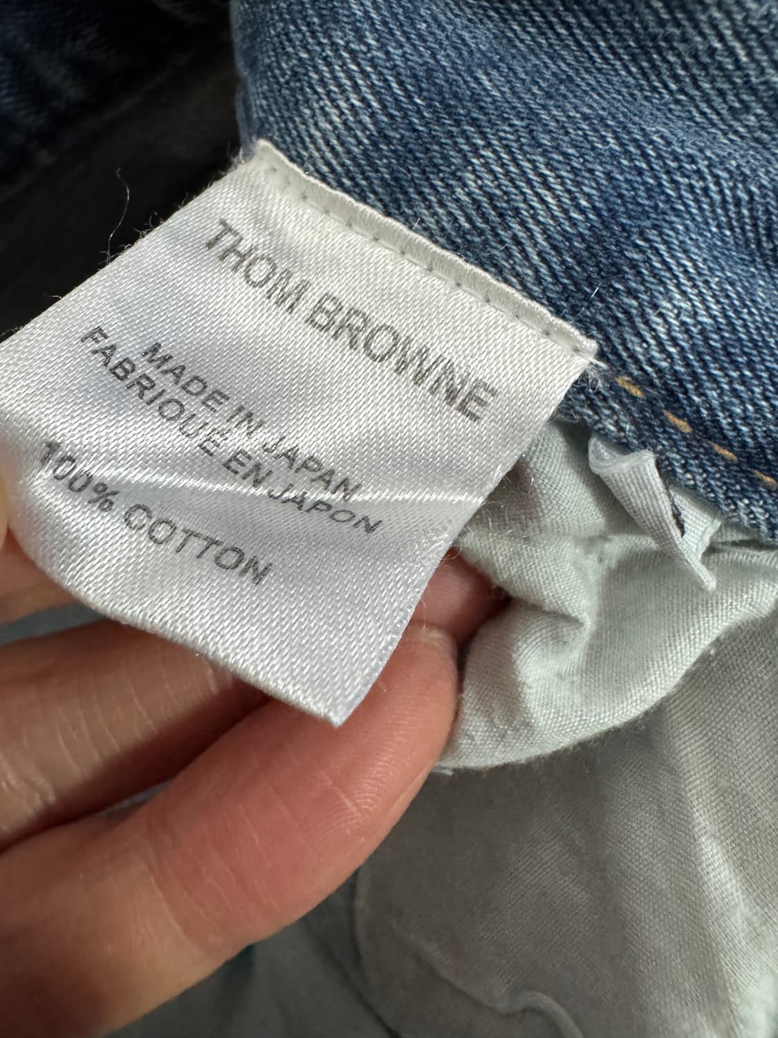 여성 톰브라운 커스텀 리메이크 테니스 데님팬츠 29.1인치 상품이미지5