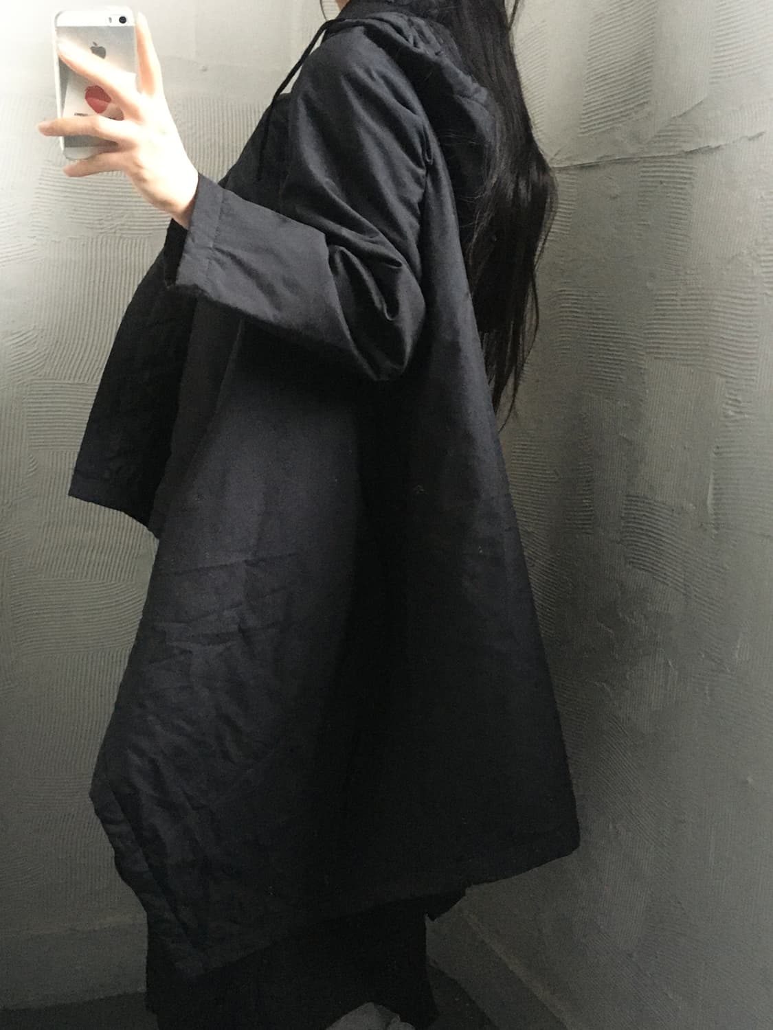  [새상품] Comme des Garcons  꼼데가르송 블랙 판초 언발 상품이미지3