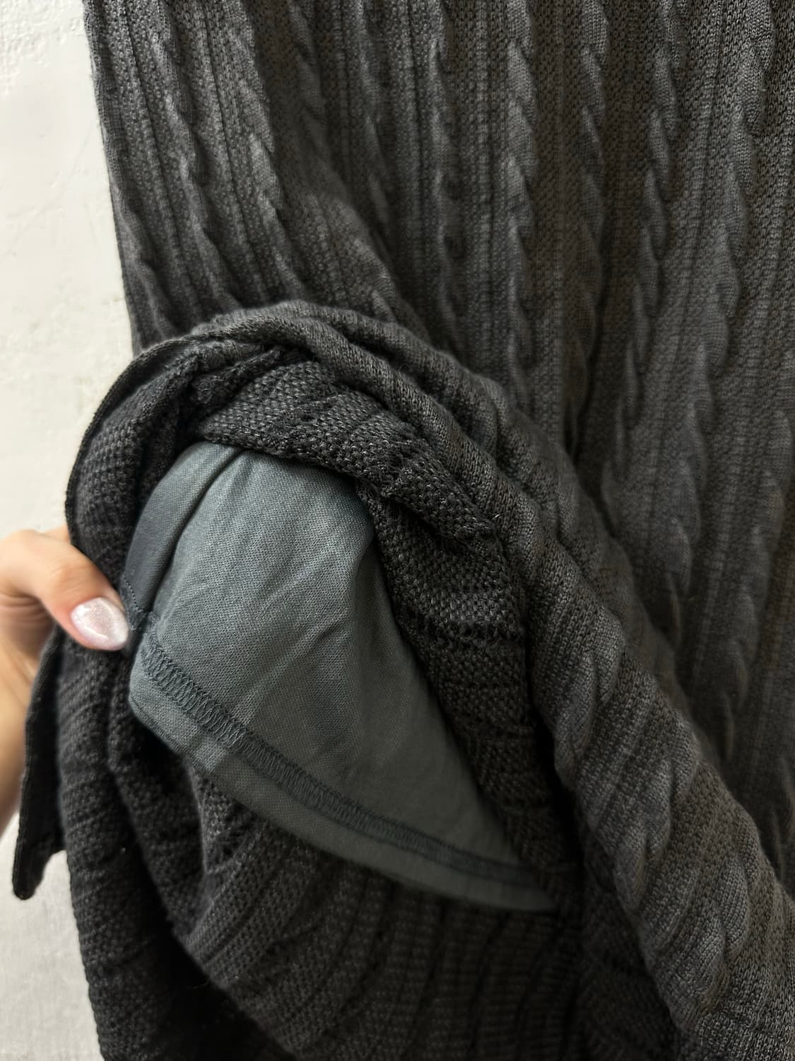 일본빈티지 꽈배기 케이블 니트 스커트 상품이미지4