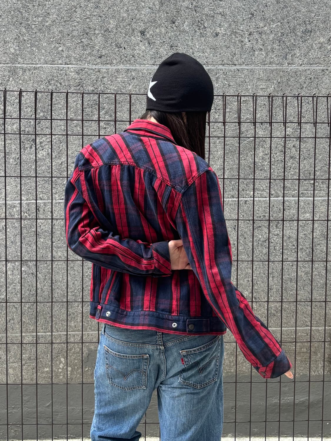 리바이스 레드 체크 자켓 상품이미지4