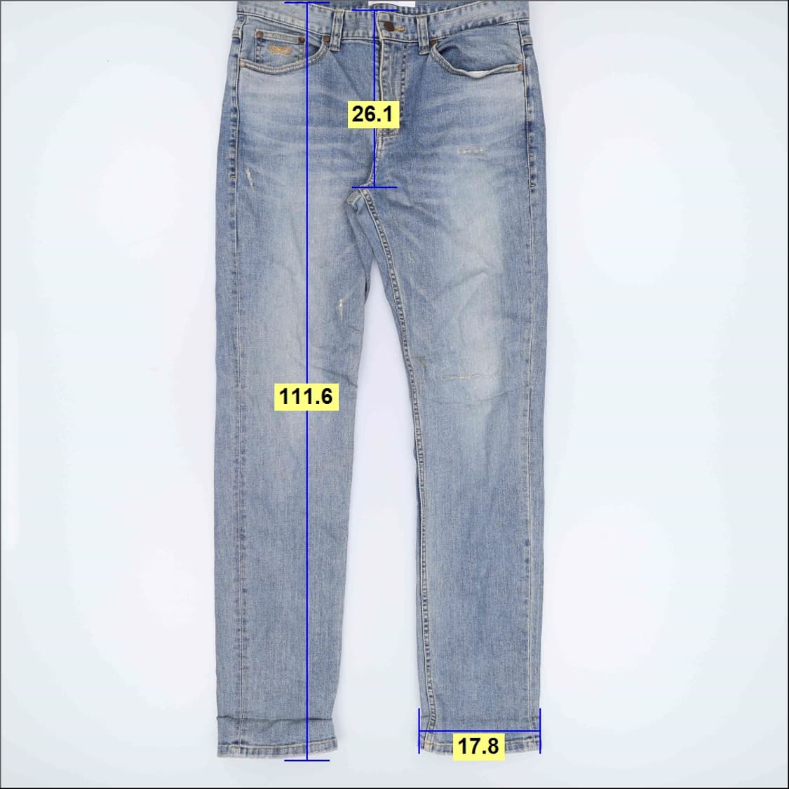 33 플랙 워싱 데님팬츠 청바지 0219H1 상품이미지7