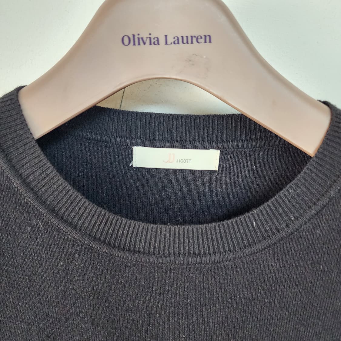 지고트 블랙 니트 롱 원피스 상품이미지2