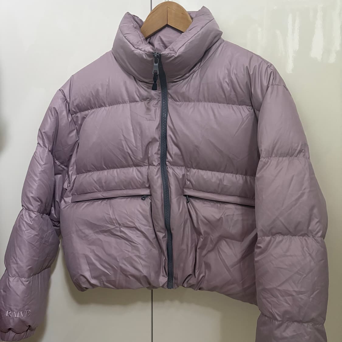 레이브 덕다운 패딩 핑크 01s 사이즈 상품이미지5