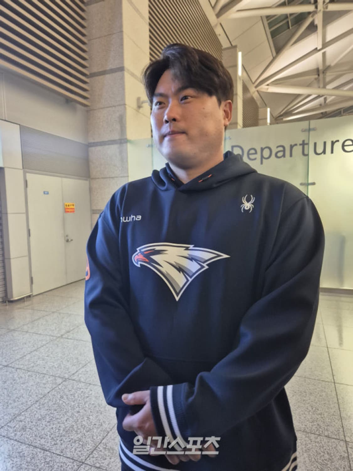 한화이글스X스파이더 어센틱 후드티 [XL]  상품이미지2