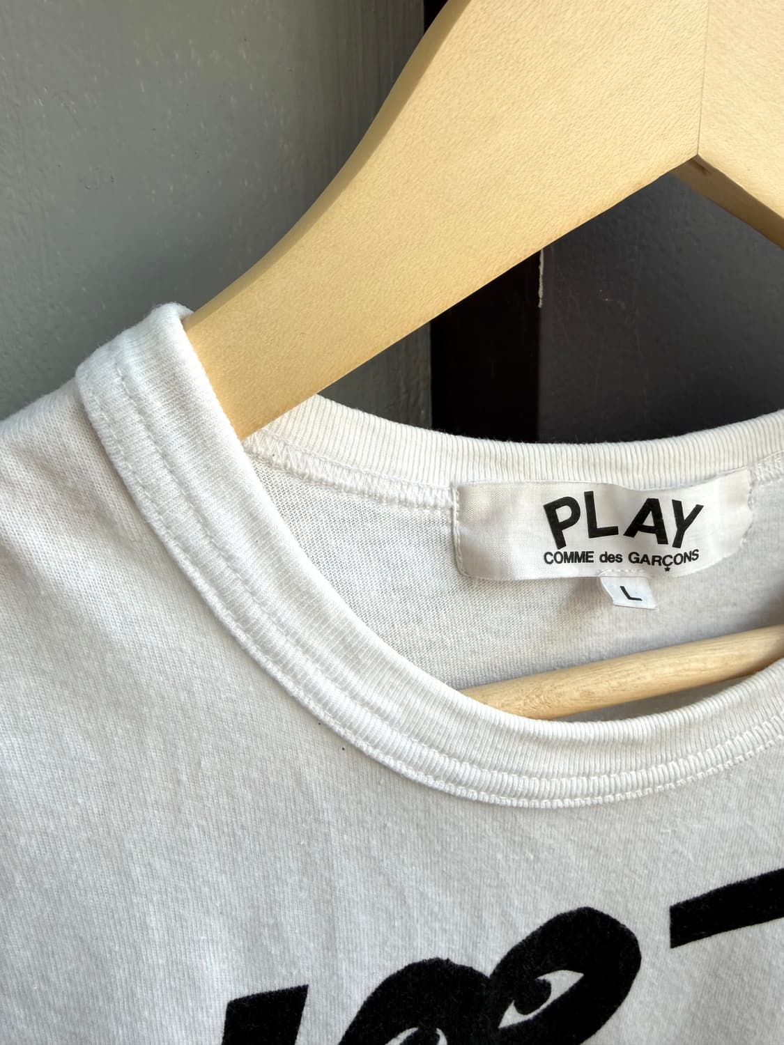 L/ 꼼데가르송 리버스 로고 라운드 반팔 상품이미지5