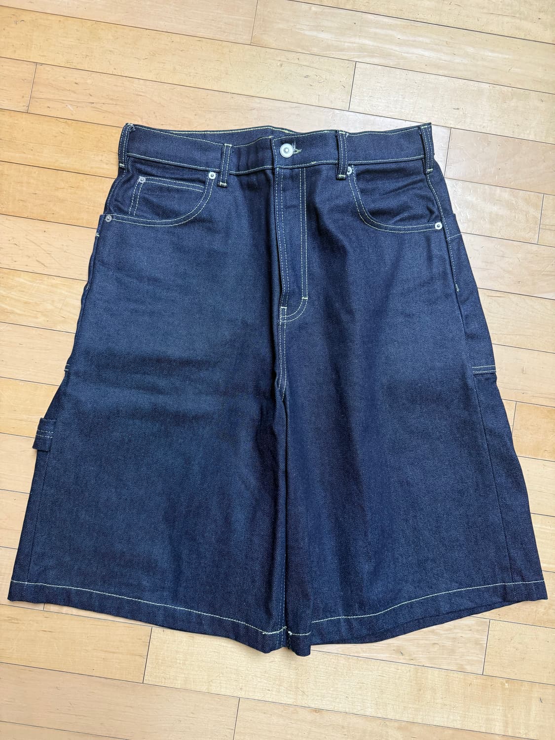 자라 데님 버뮤다 팬츠 상품이미지1