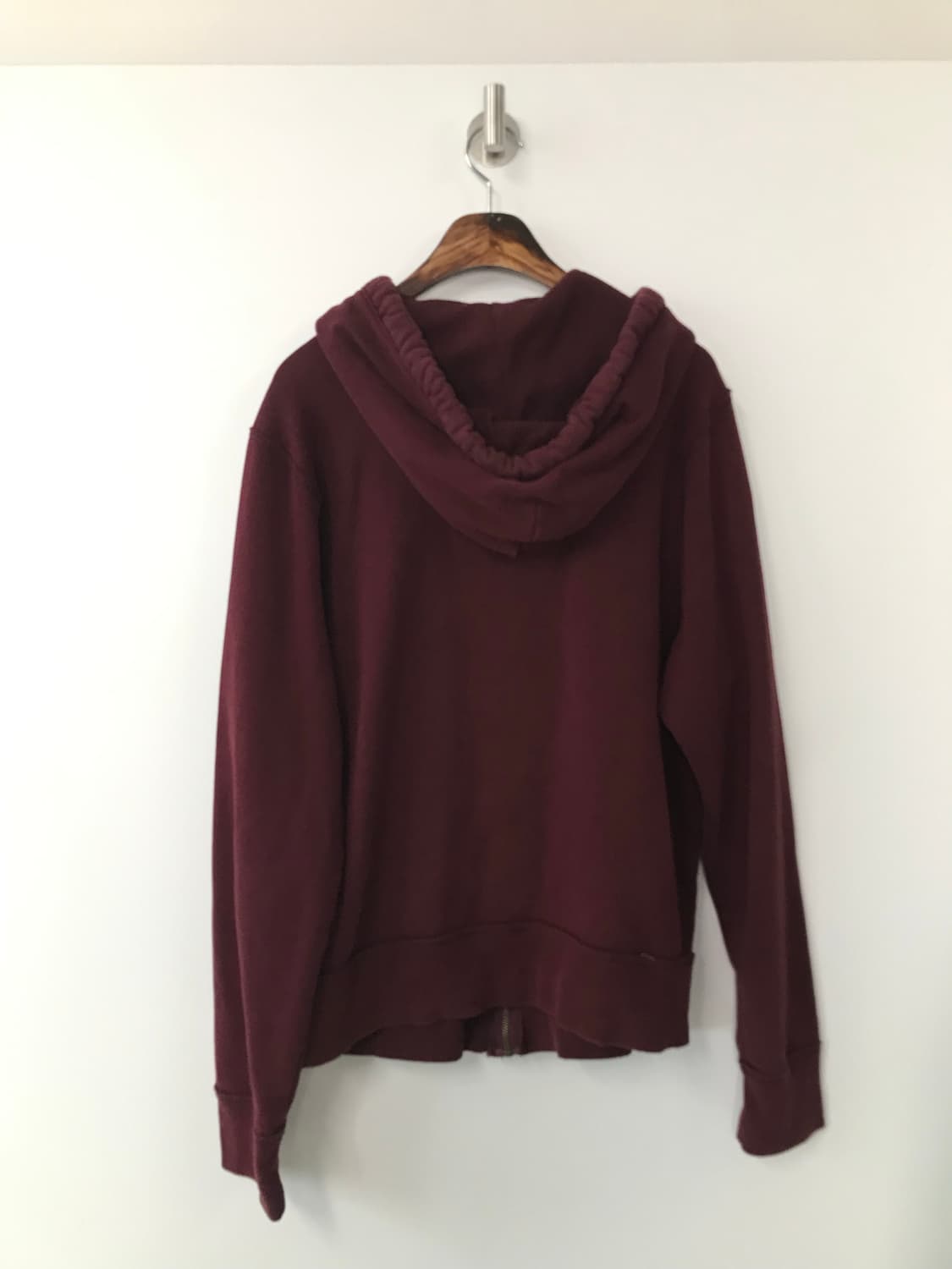 홀리스터 y2k 와투케 버건디 후드집업 상품이미지3