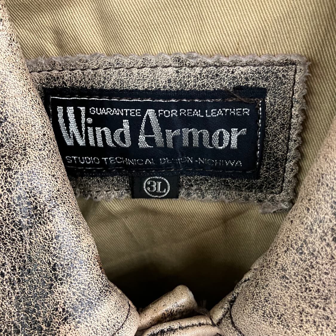 윈드아머 빈티지 레더 자켓 3L 상품이미지3
