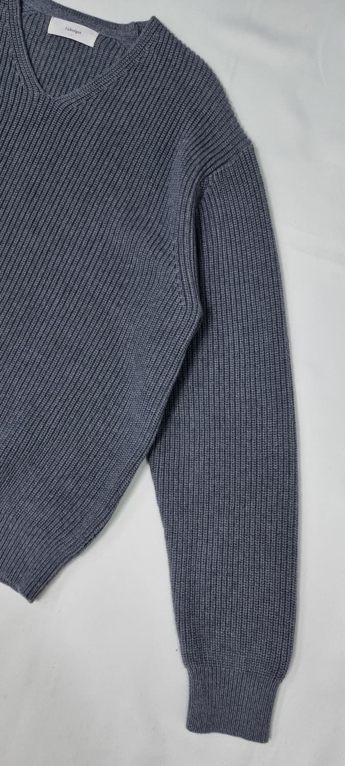 파브레가 브이넥 헤비코튼 니트 2size _ 남성 상품이미지5