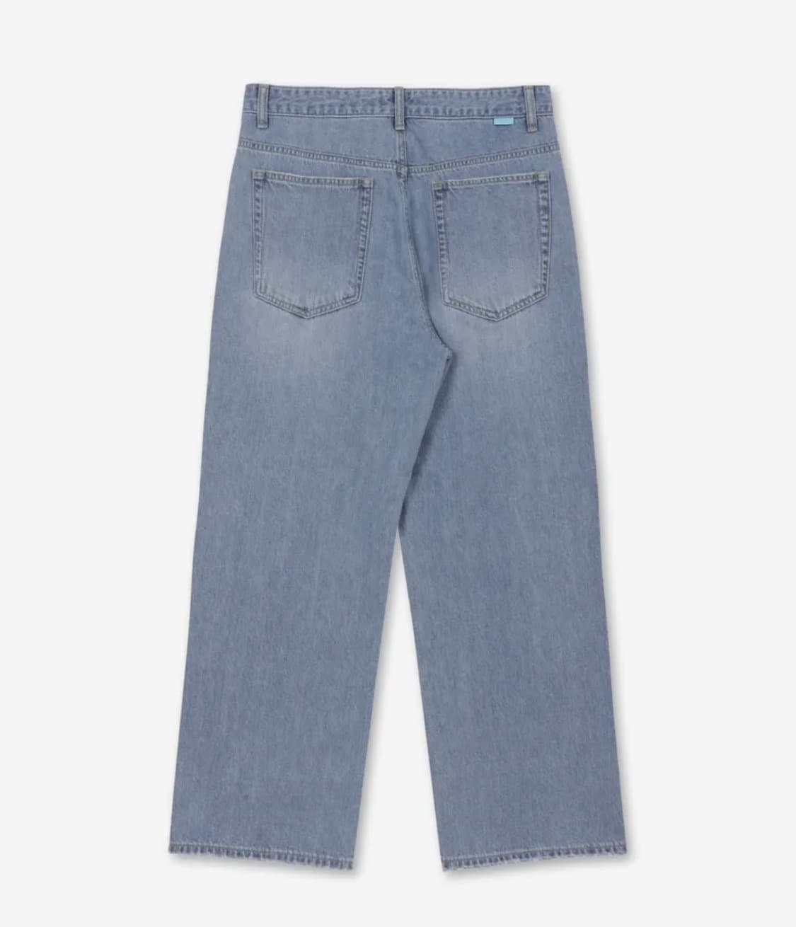 아모프레 크롭 턴업 와이드 데님 30C 상품이미지2