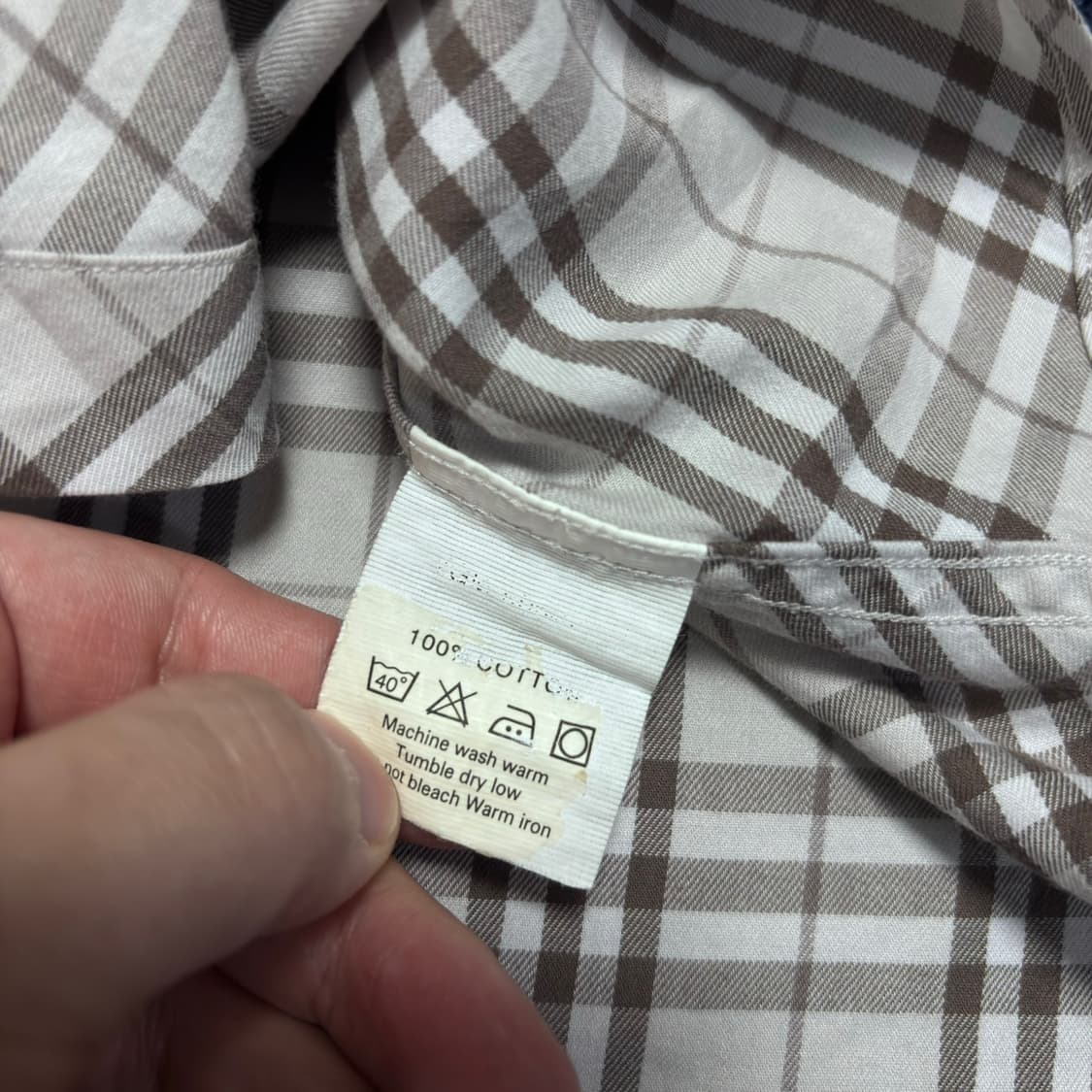 버버리 체크 셔츠 상품이미지5