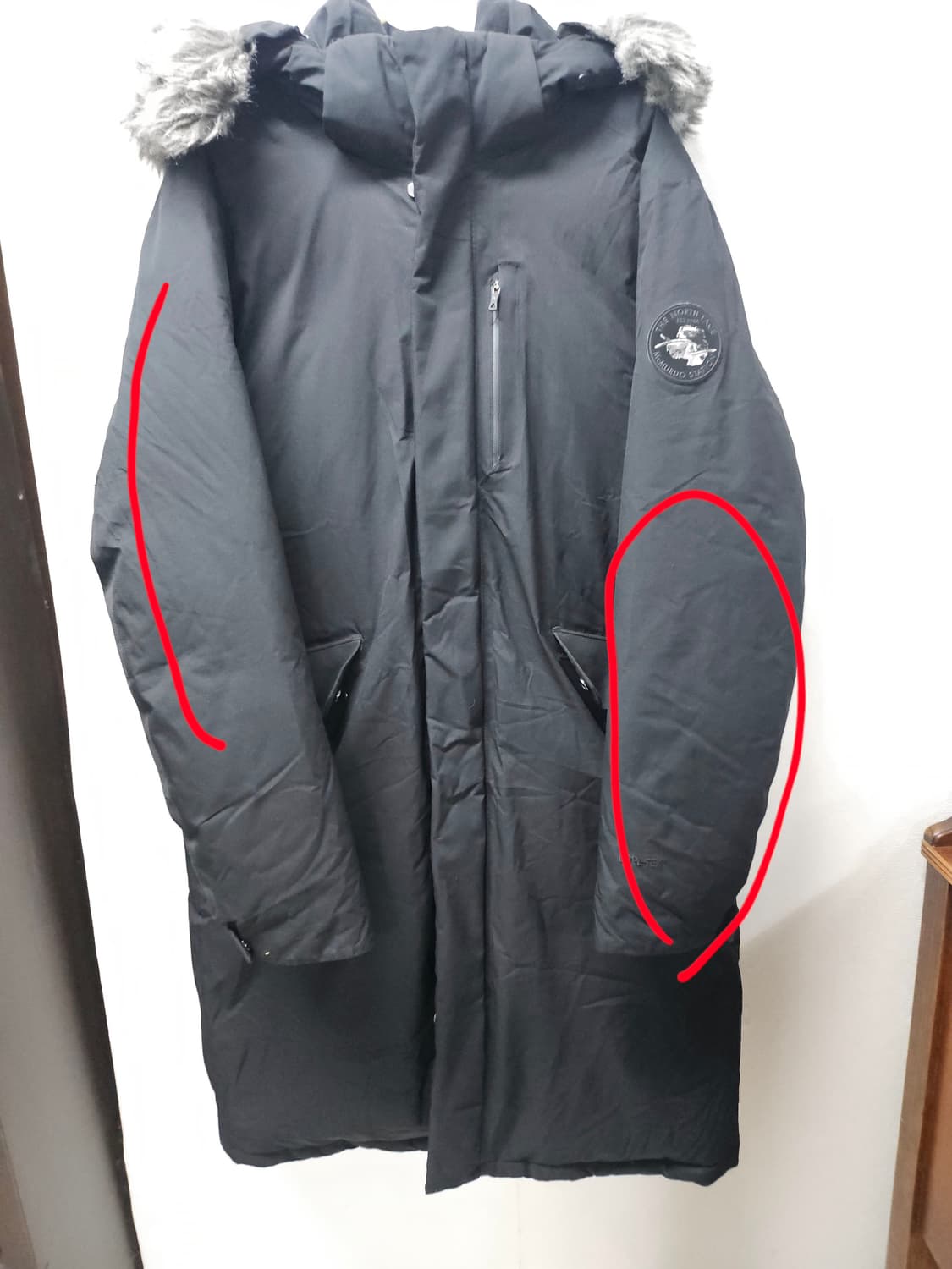 노스페이스  구스  패딩 후드 퍼 점퍼  105 상품이미지8