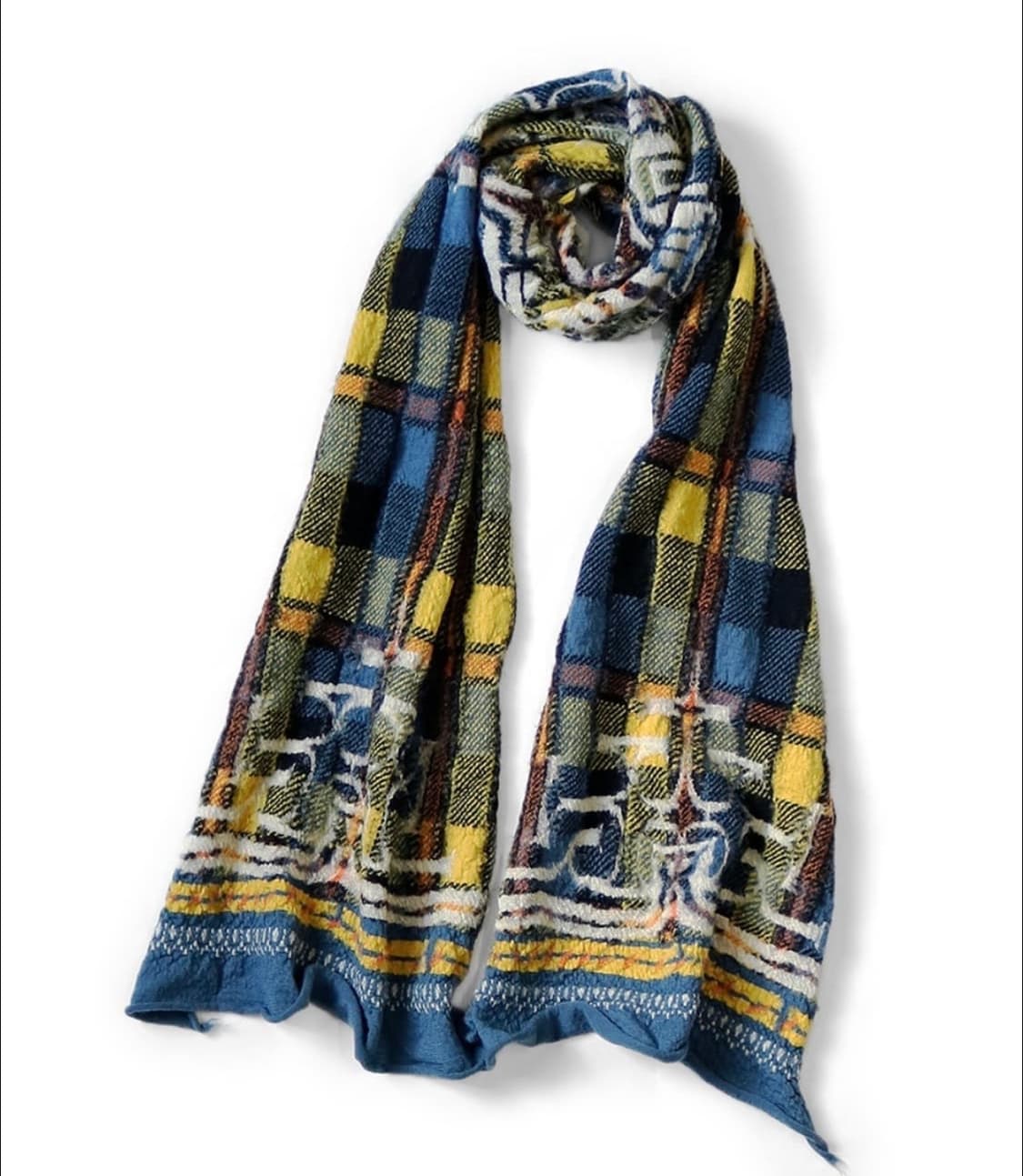 [미개봉새상품/품절제품]kapital 캐피탈 타르탄 아이누 해피 머플 상품이미지1