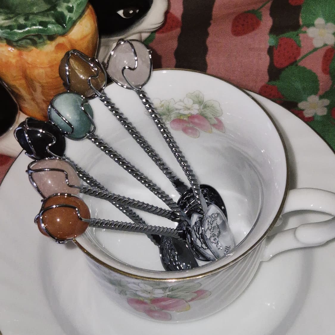 80s 브라질 천연 원석 실버 티스푼 6p세트 상품이미지10