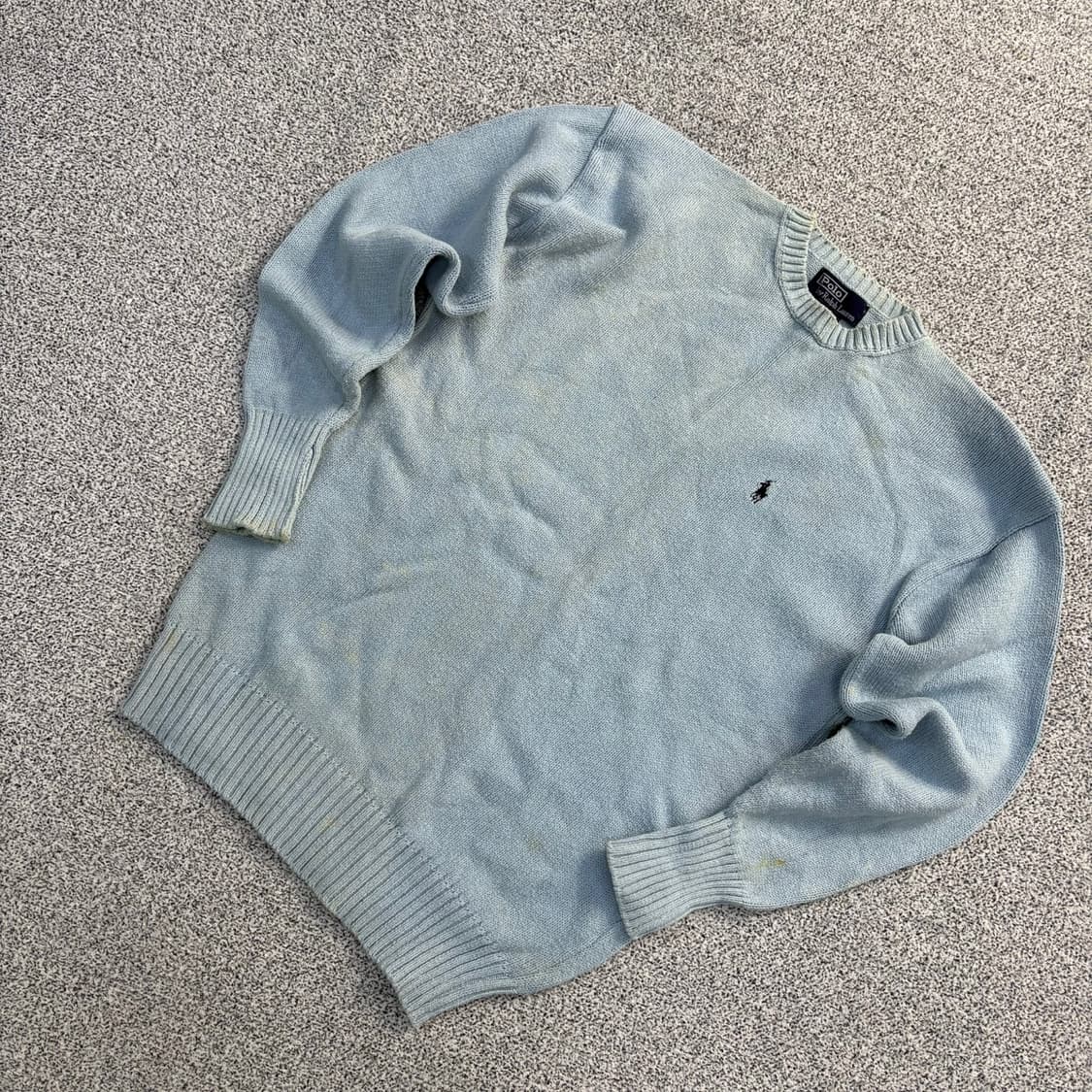 실측 폴로 남성 긴팔 니트(오염) 0409J 상품이미지1