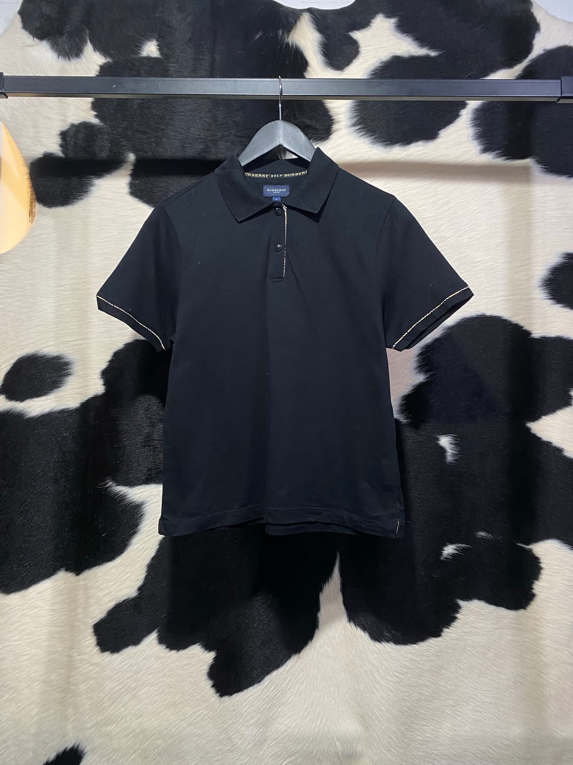 Burberry golf 체크라인 디테일 반팔티셔츠 상품이미지2