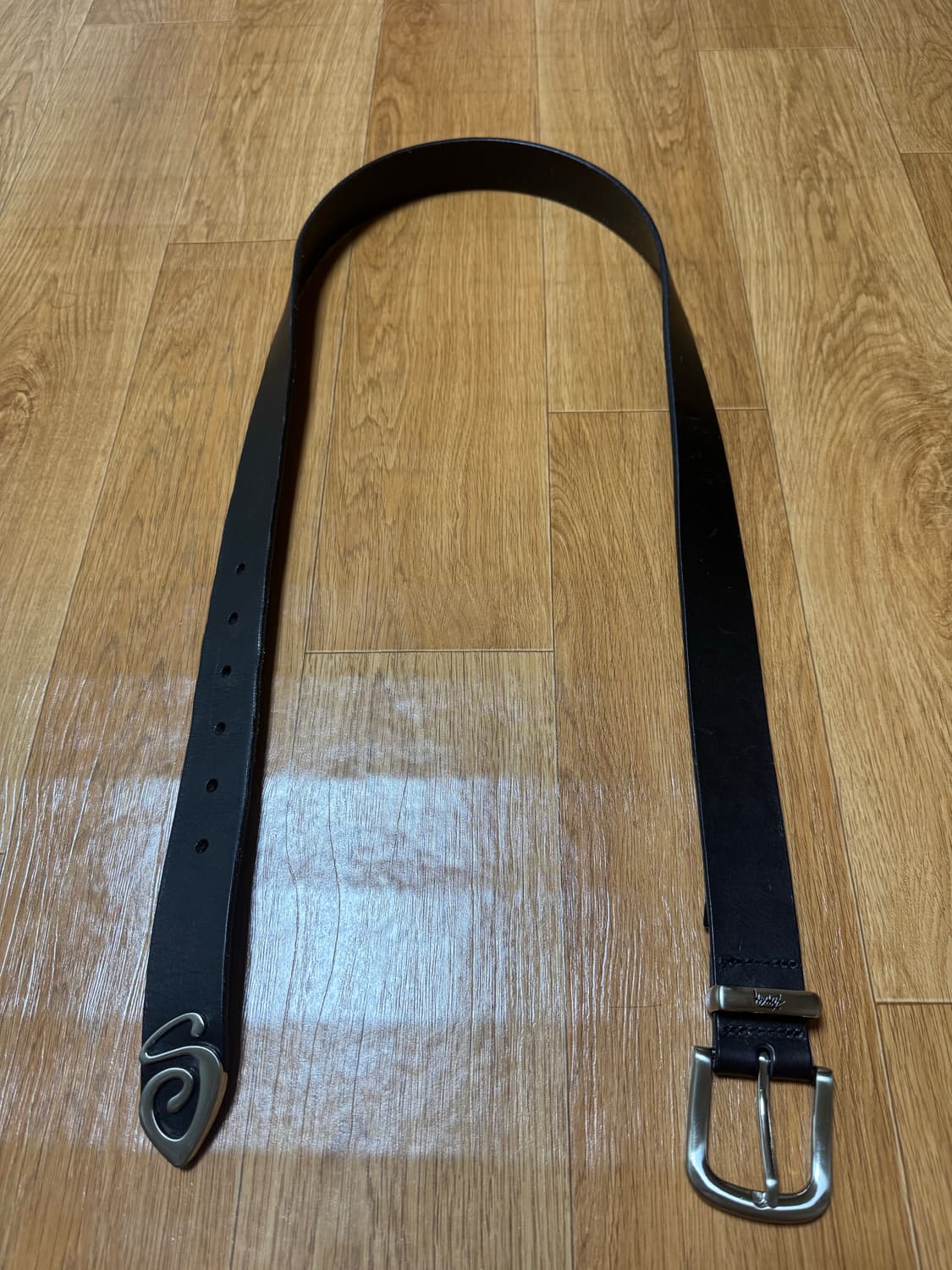 L/XL 스투시 메탈 S 팁 벨트 블랙 풀구성 상품이미지2