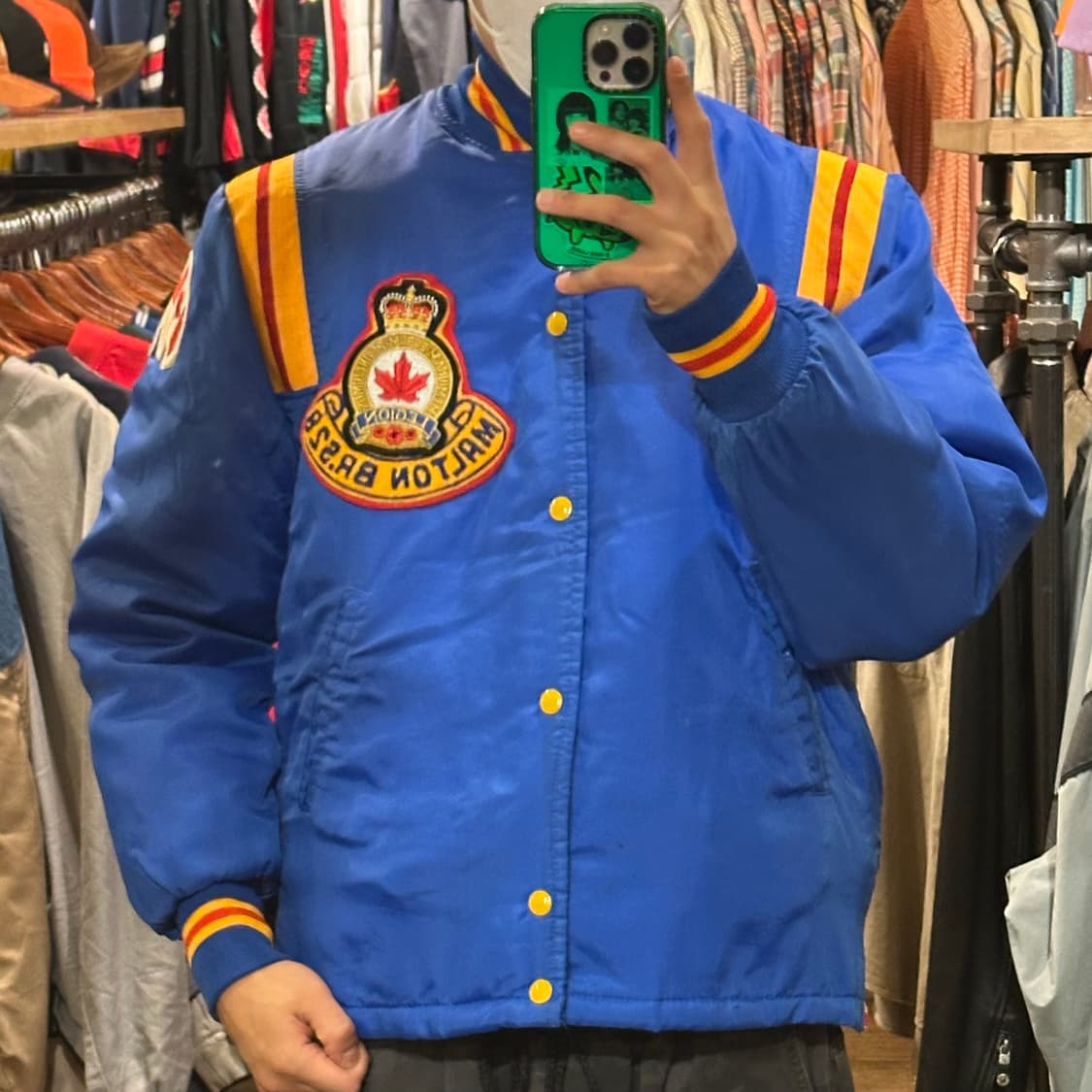 [HI] 빈티지 바시티 블루/옐로 상품이미지1