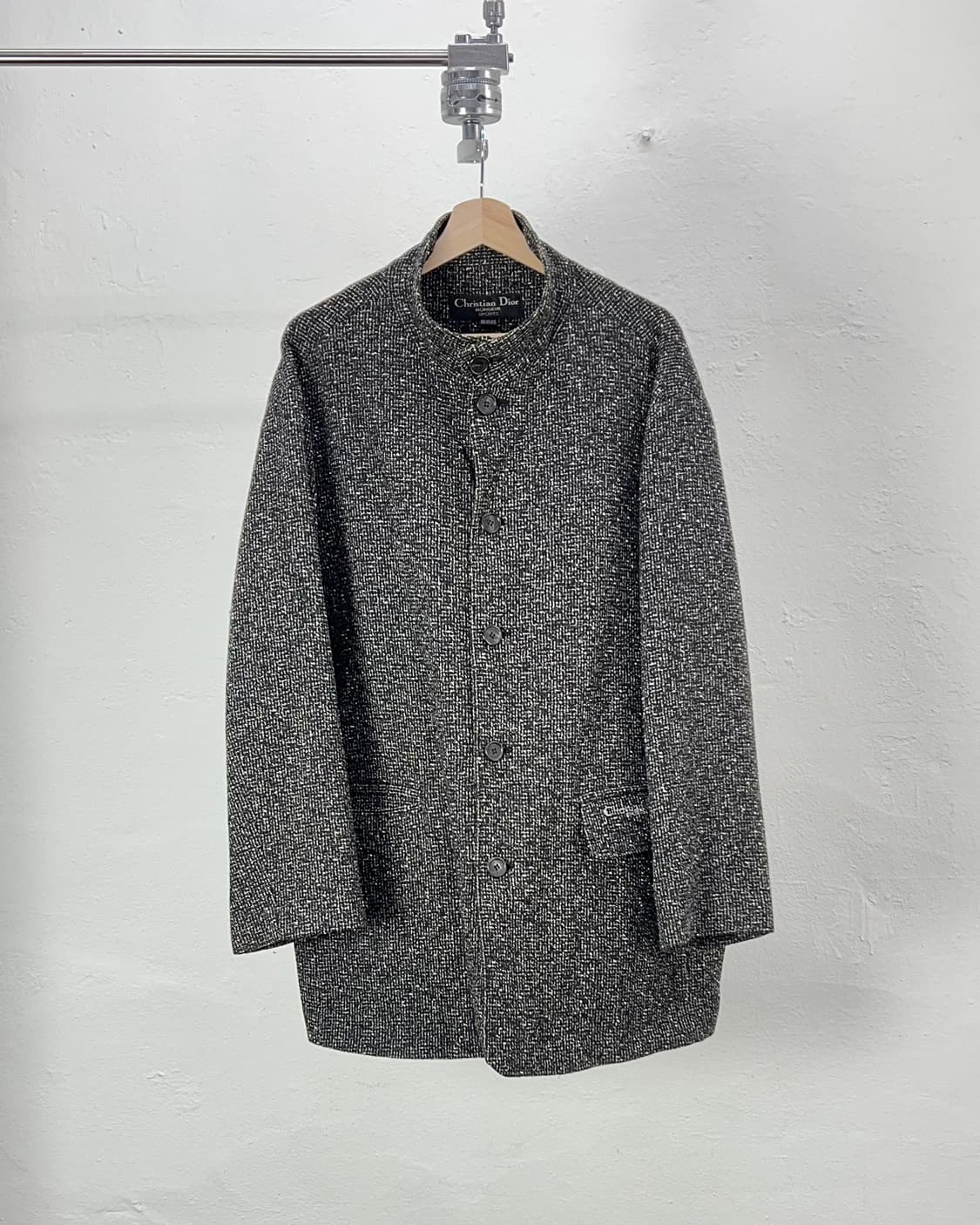크리스찬 디올 무슈 위브 텍스처 해링본 울 자켓 상품이미지2