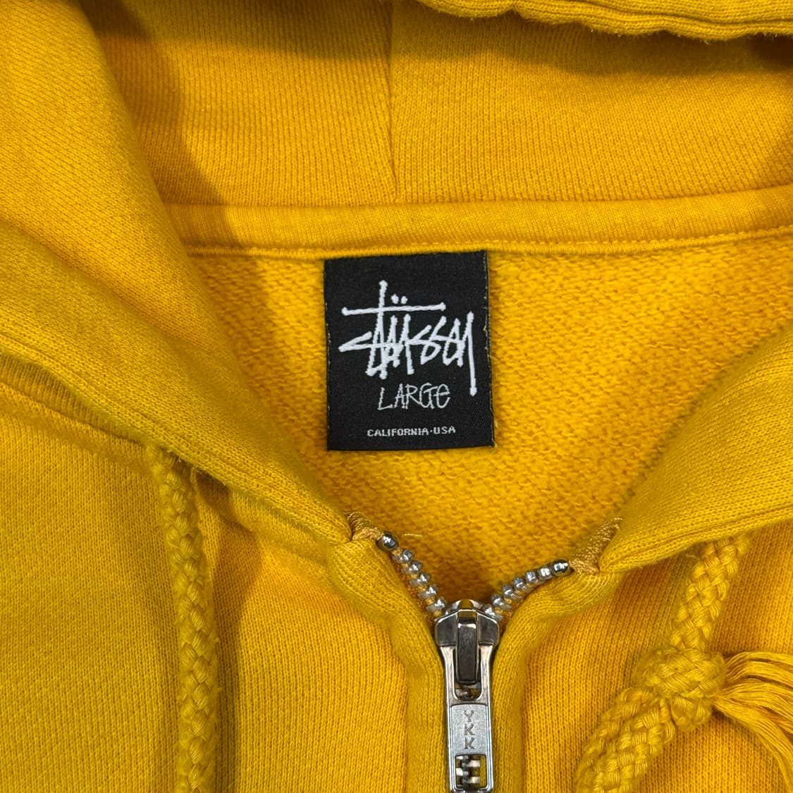 L) 스투시 STUSSY 00s 옐로우 후드집업 상품이미지7