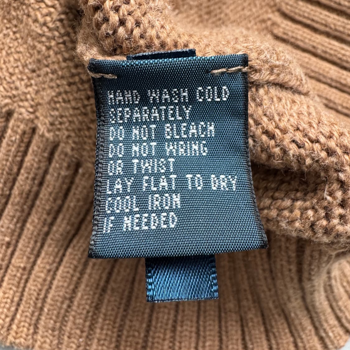 폴로 포니 브라운 아노락 반집업 니트 상품이미지5