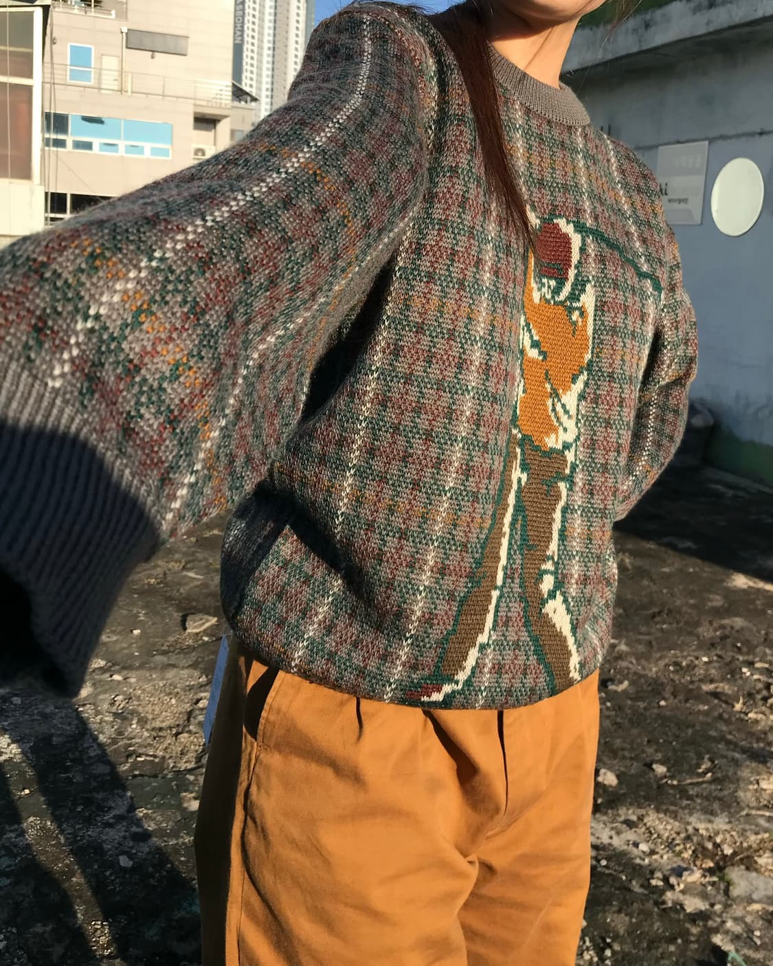 골프 체크 니트  상품이미지4