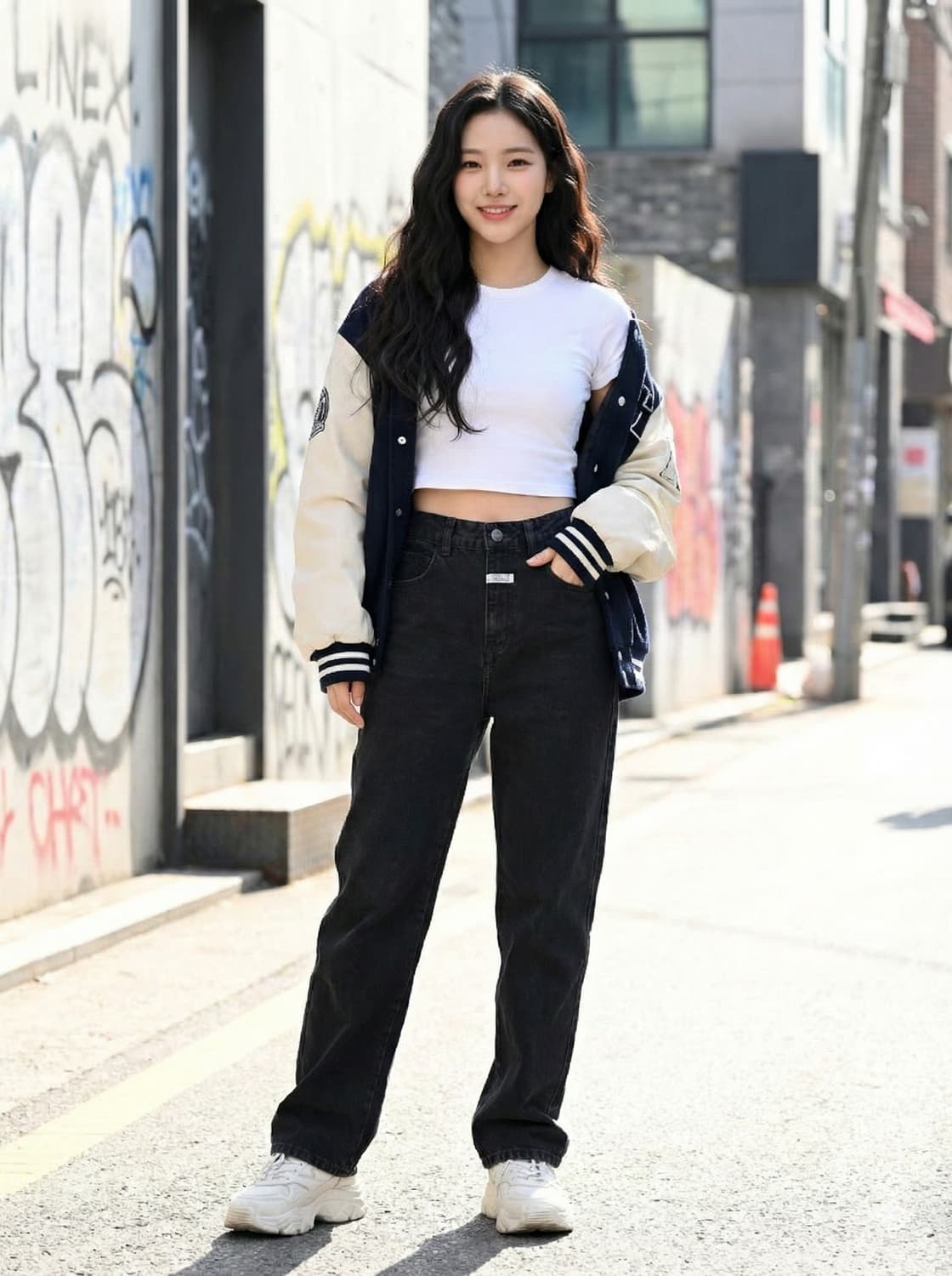 마리떼 프랑소와 저버 우먼스 블랙 데님 팬츠 상품이미지1