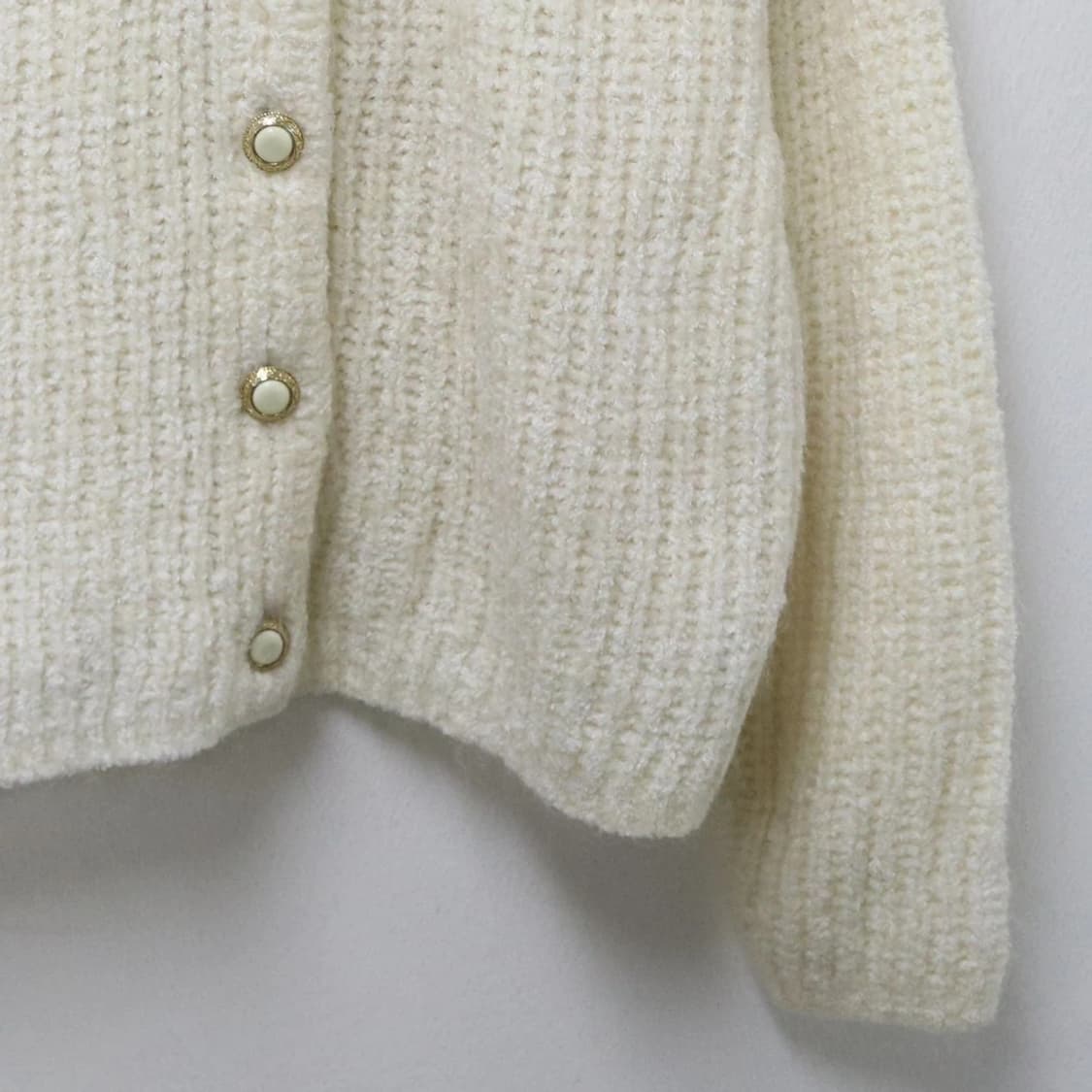 BIANCO 울 혼방 니트 가디건  62148 상품이미지4