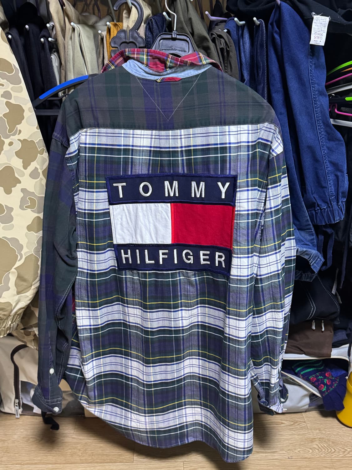 TOMMY HILFIGER  타미힐피거 체크 셔츠 / 사이즈 M 상품이미지1