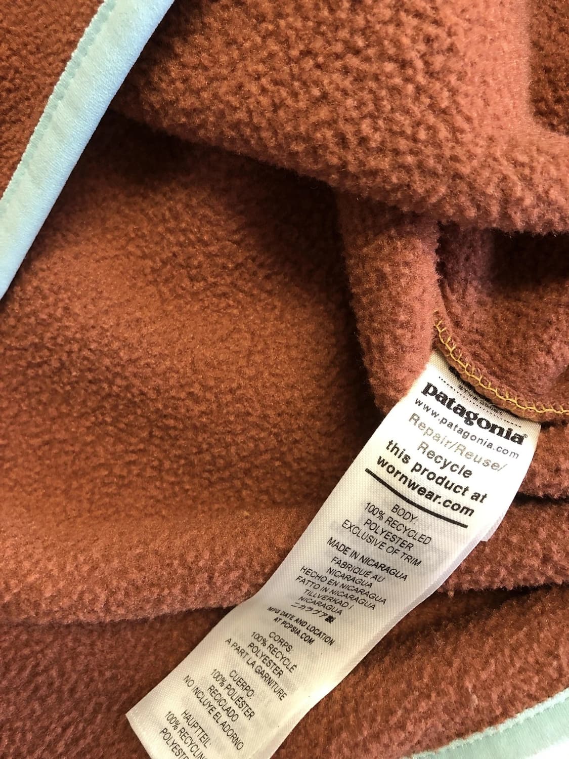 10s 파타고니아 신칠라 스냅-T 옐로우/브라운 상품이미지5
