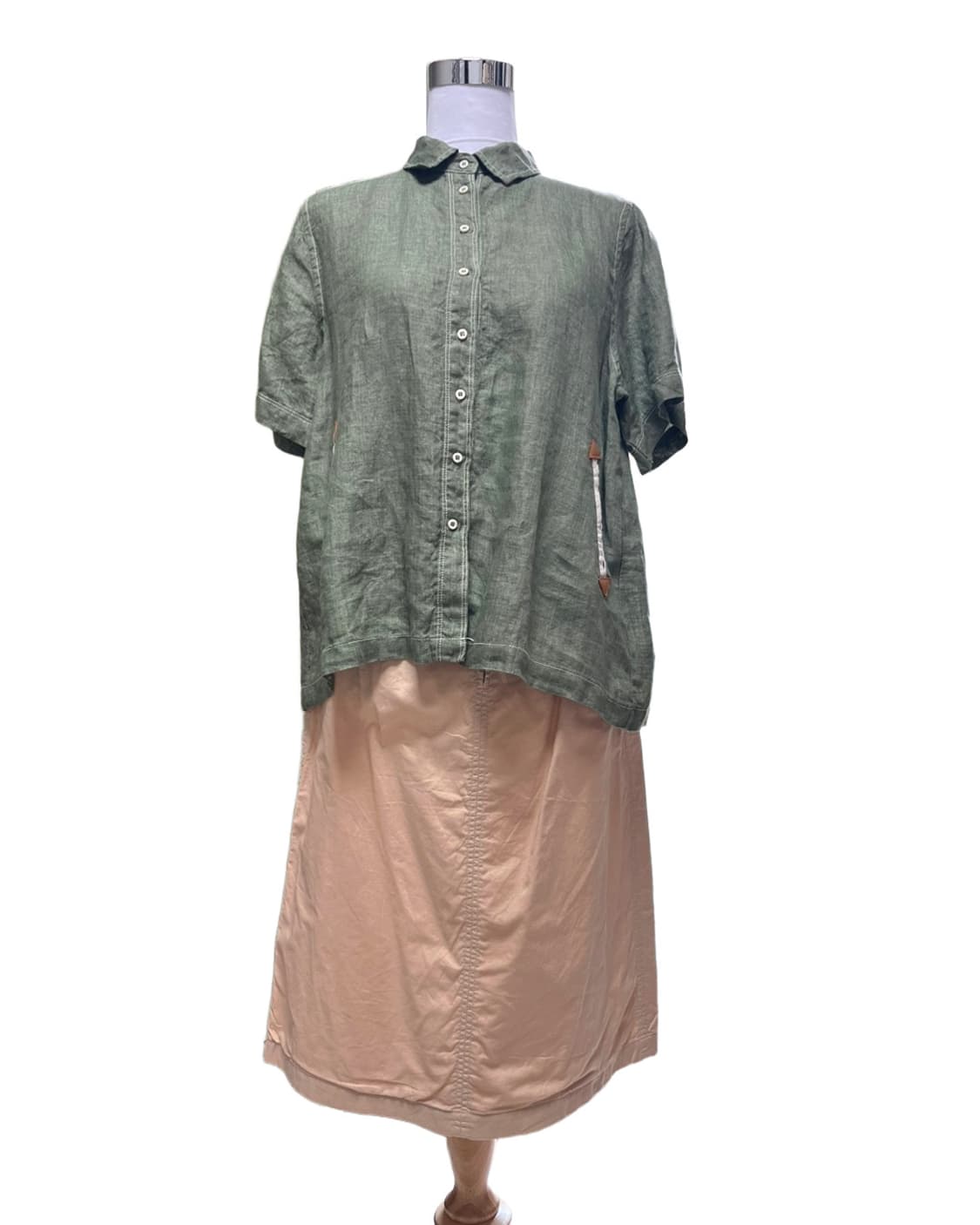 Back pocket Beige skirt 상품이미지7