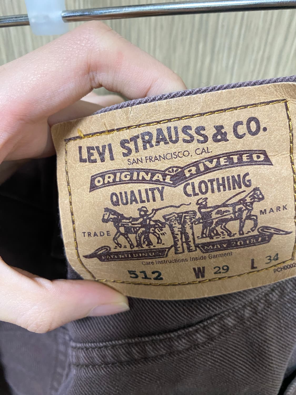 빈티지 리바이스 브라운데님 상품이미지3