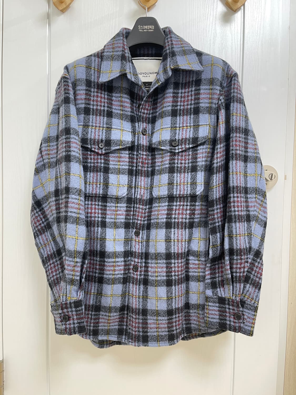 우영미 남성 체크 셔츠 아우터 상품이미지1
