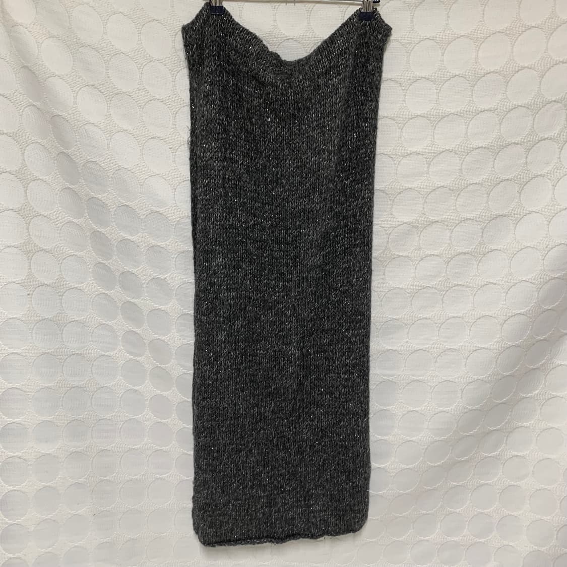 vintage 해골 무늬 니트 머플러 상품이미지6