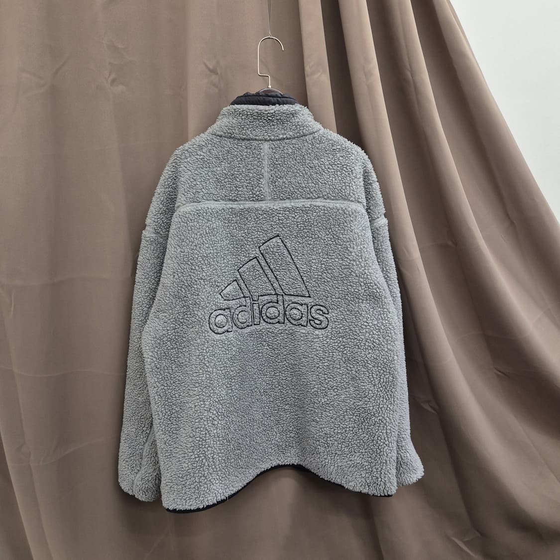 아디다스 쉐르파 양면 플리스 자켓 L 상품이미지5