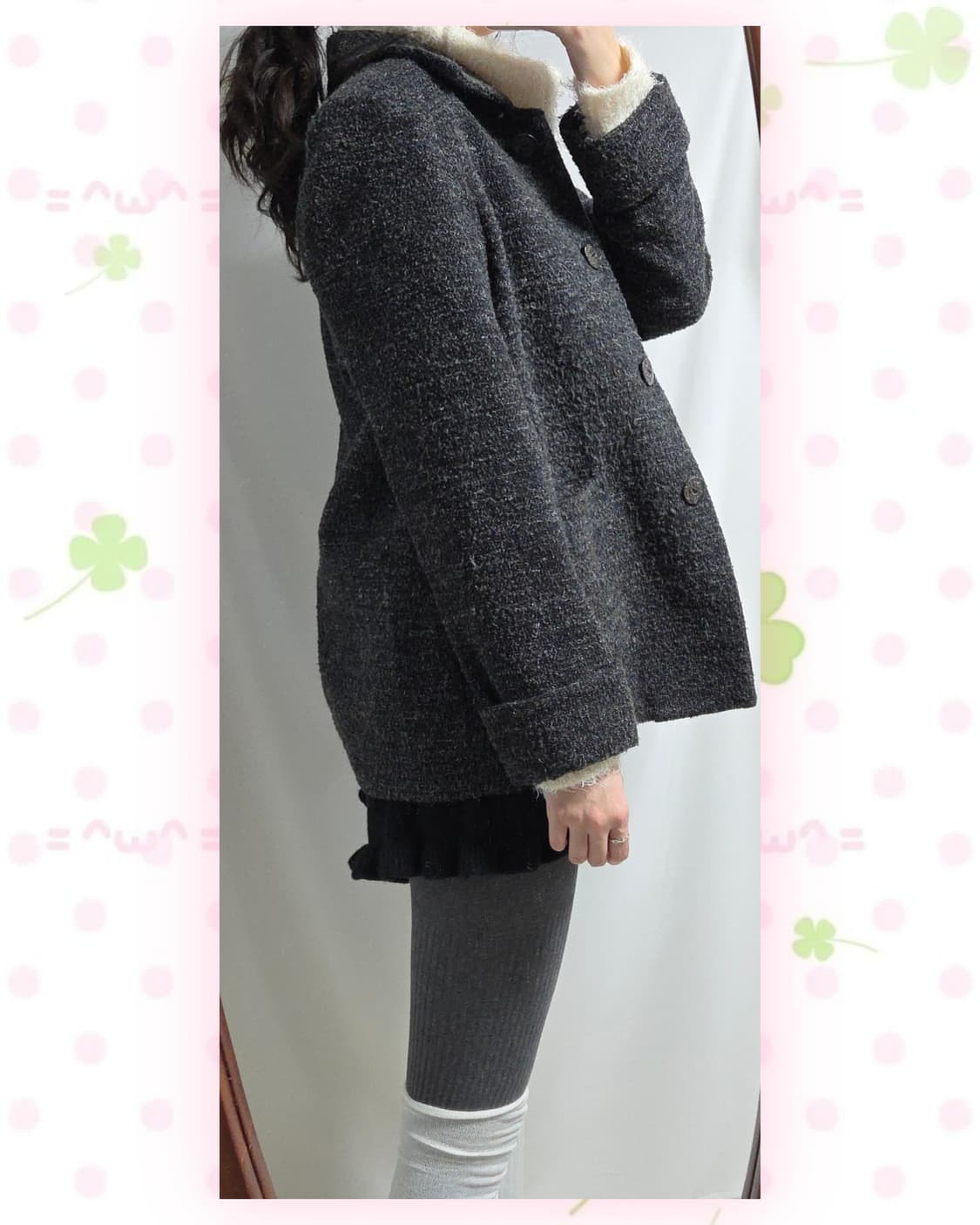 챠콜 울 보카시 자켓 상품이미지4