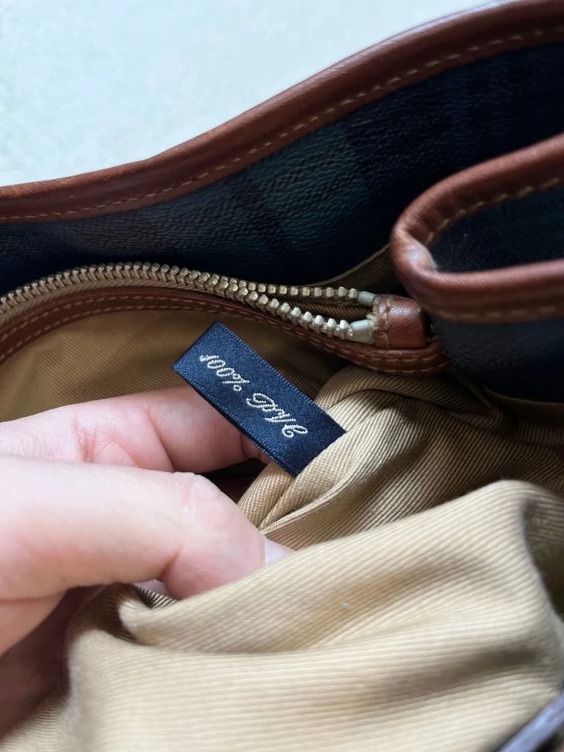 폴로 랄프로렌 00's 타탄체크 토트백 A1739 상품이미지10