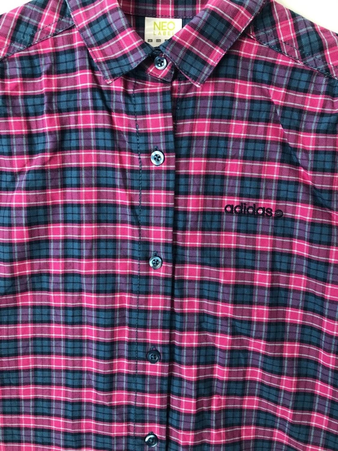 Adidas Neo Pink Check Shirt 상품이미지6
