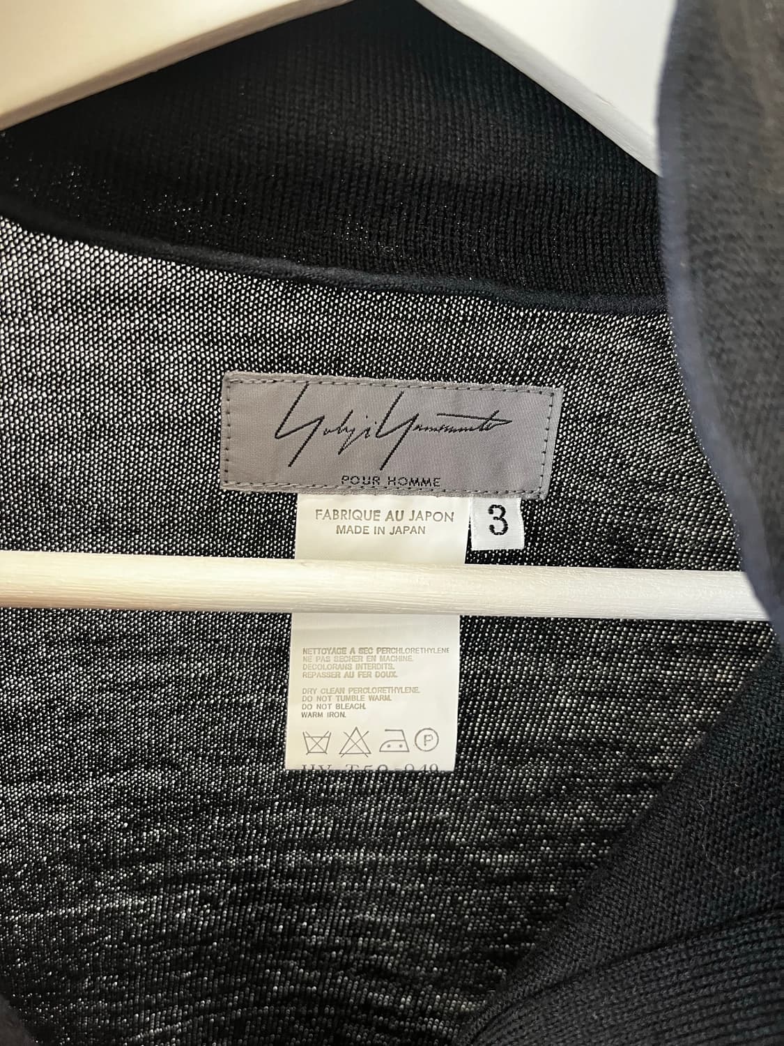 요지야마모토 뿌르옴므 00s 인사이드아웃 가디건 상품이미지4