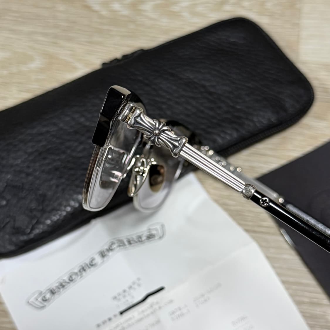 [S+급/53mm] 크롬하츠 보넨노이슈어 2 안경 블랙/실버 상품이미지4