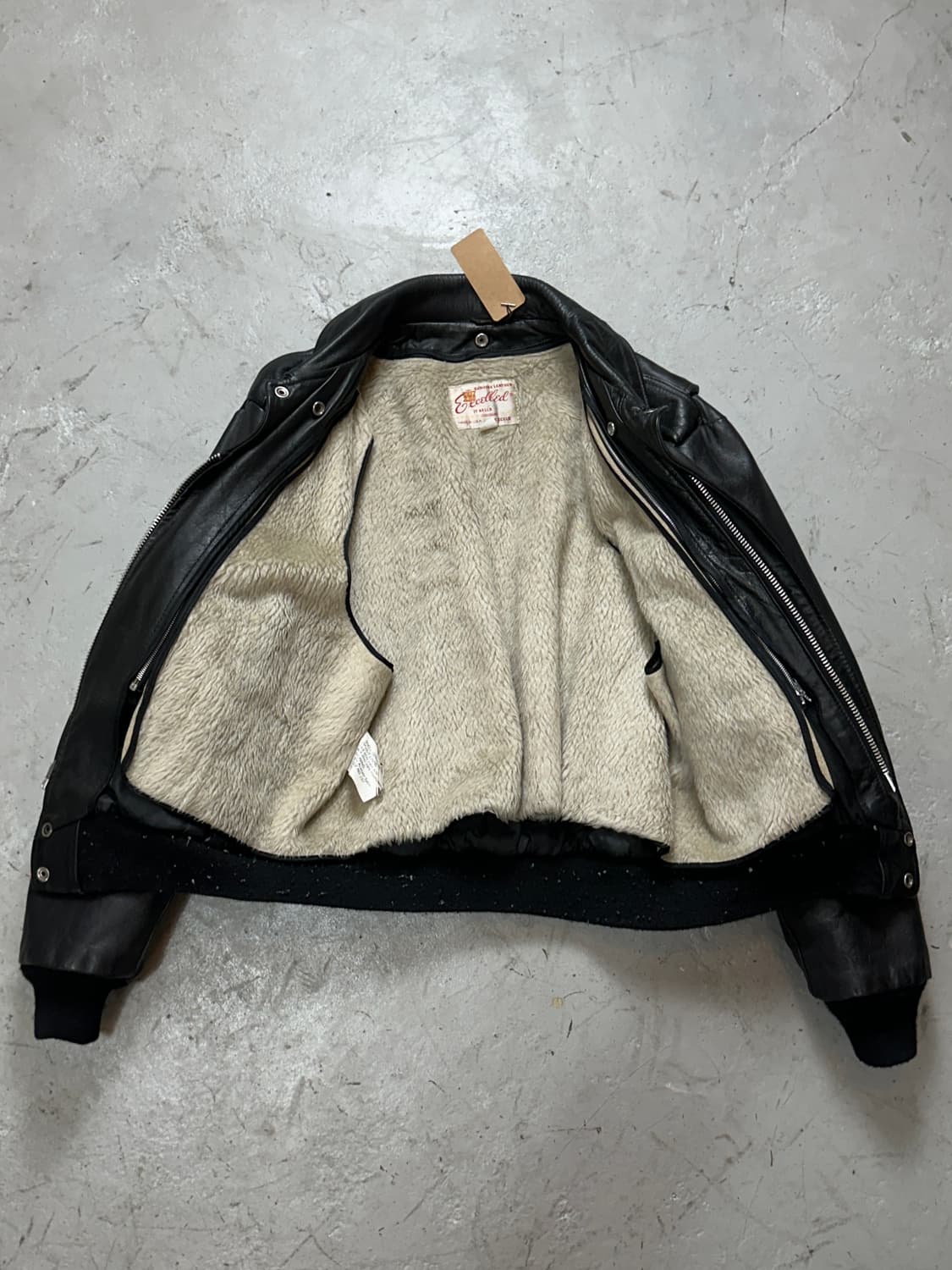 80's USA 빈티지 엑셀드 레더 봄버 자켓 빈티지 A2 레더 자켓 상품이미지7