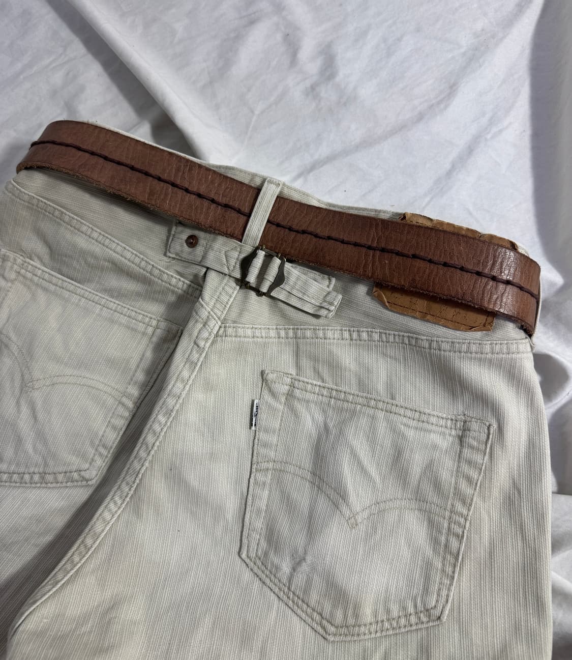 캐서린 햄넷 런던 스티치 레더 벨트 상품이미지2