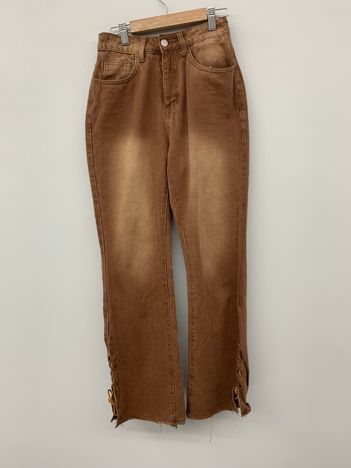 아일렛 하이웨이스트 부츠컷 팬츠 상품이미지4