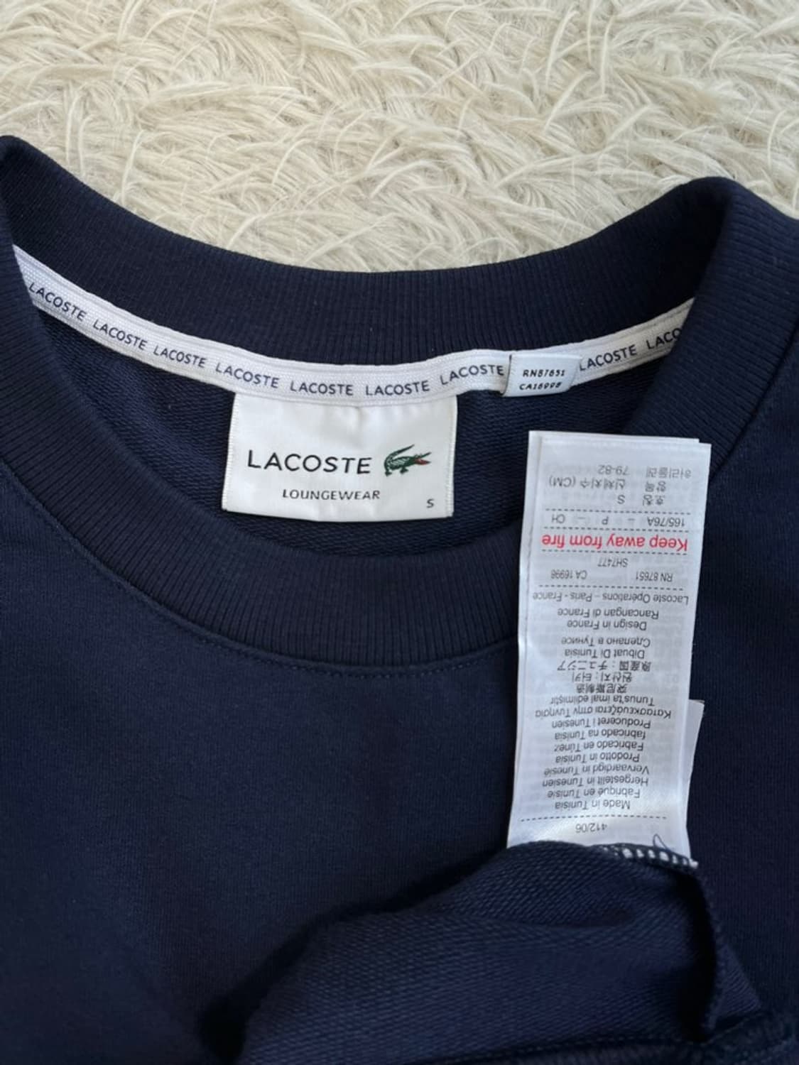 라코스테 슬림핏 맨투맨/#551 상품이미지5