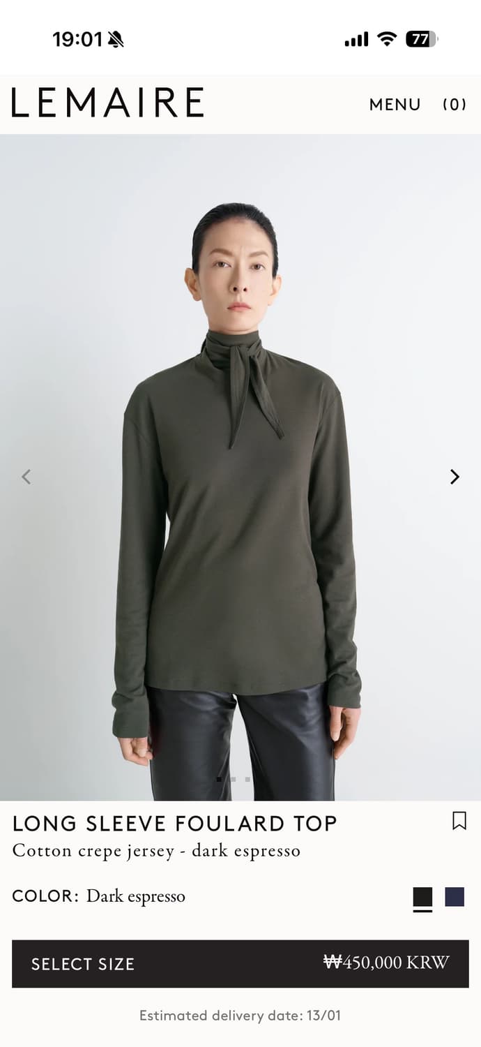 르메르 스카프 롱 슬리브 상품이미지1