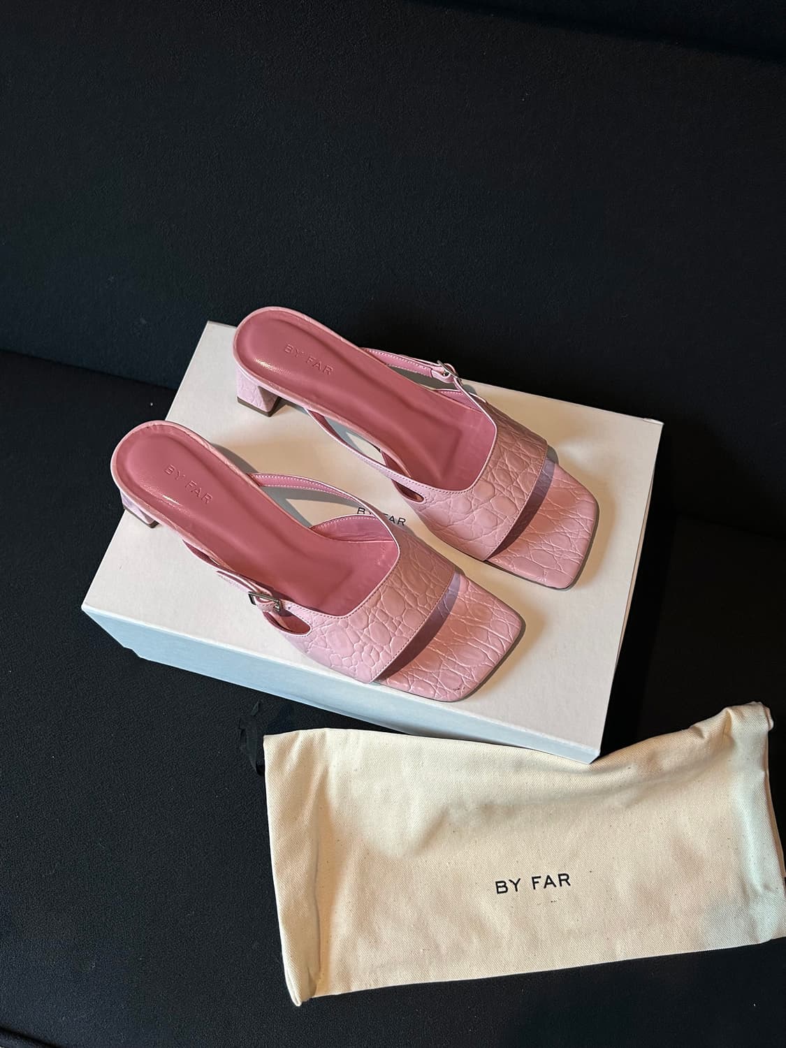 [유일매물] By far 바이파 뮬 38 사이즈 / 힐 슈즈 / 구두 상품이미지3